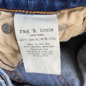 Rag & Bone Skinny Jean Distressed Raw Hem La Paz
